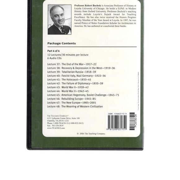 A History of the Modern Western World The Great Courses 24 Discs No Booklets - Picture 8 of 8